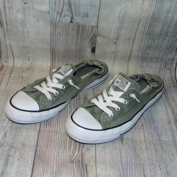 CONVERSE Chuck Taylor All Star Shoreline Olive Green Sneakers Womens Size 9 - Picture 3 of 8